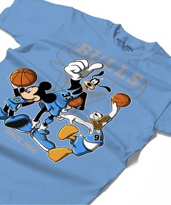 Disney Basketball Shirt Match Jordan 5 University Blue Shirt In Color Carolina Blue