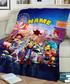 Disney Toy Story Woody Quilt Blanket, Toy Story Fleece Sherpa Blanket, Toy Story Alice Buzz Lightyear Birthday Gift