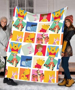 Disney Winnie The Pooh Quilt Blanket - Perfect Birthday Gift for Pooh Bear Fans