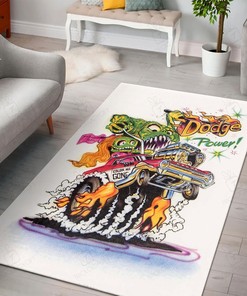 Dodge Power Rat Fink Rug Hot Rod Rug for Garage