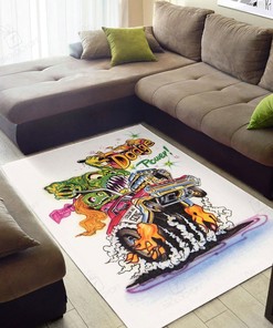Dodge Power Rat Fink Rug Hot Rod Rug for Garage