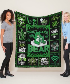 Don't Care Bear Quilt Blanket - Fan Lover