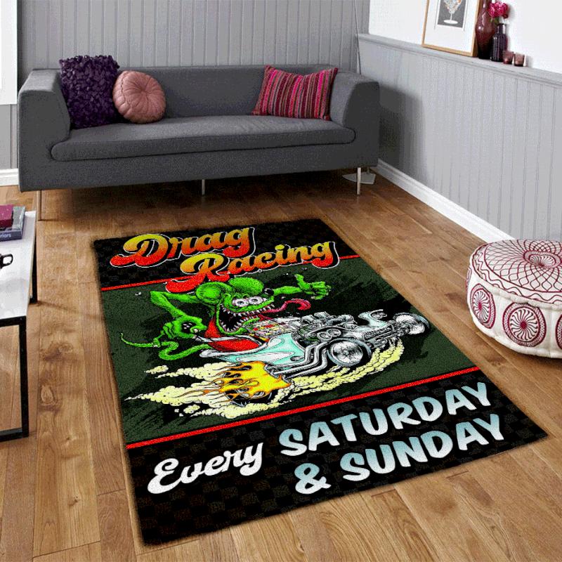 Drag Racing Every Hot Rod Rug for Home Decoration