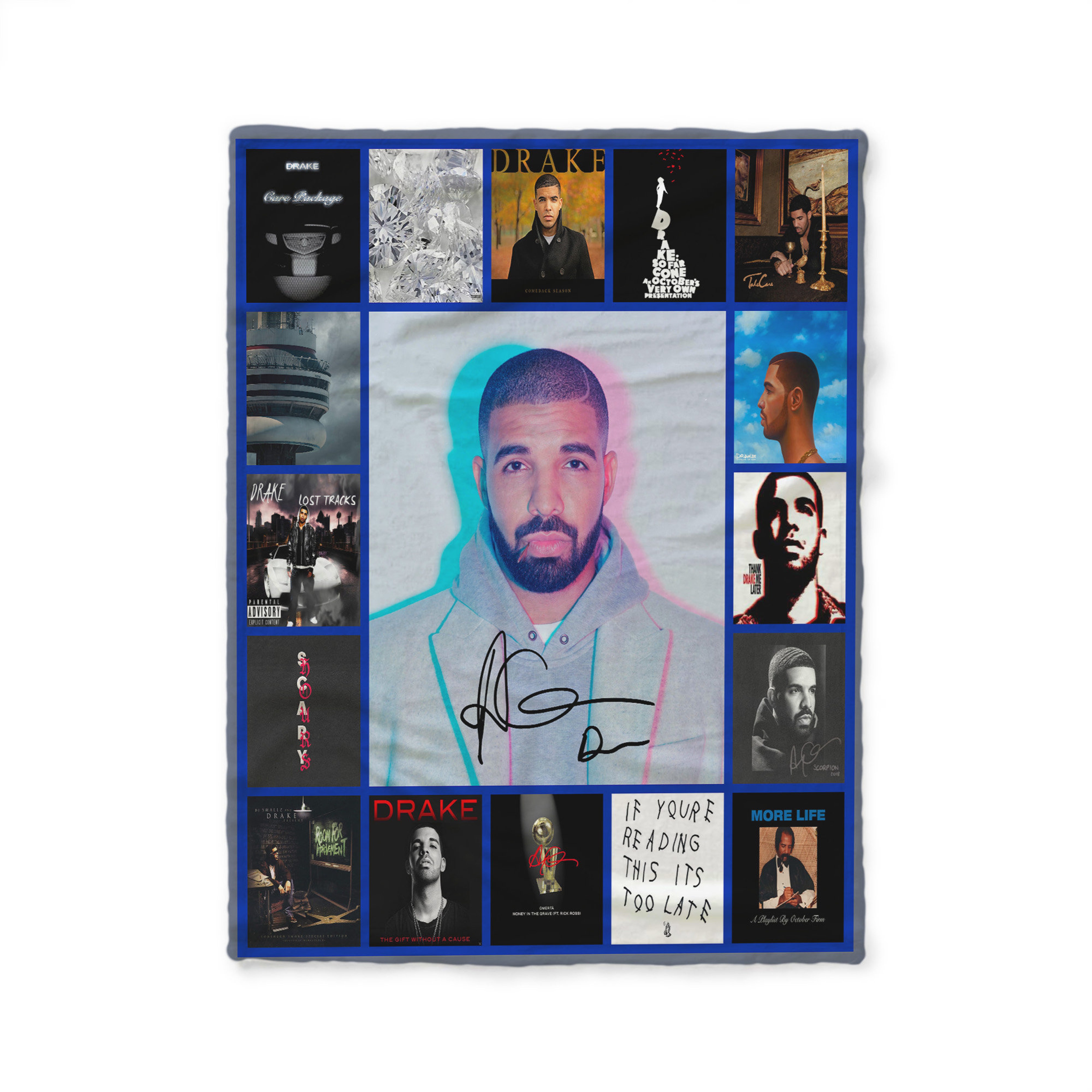 Drake Rapper Albums Quilt Blanket - Perfect for Hip Hop R&B Pop Music Lovers
