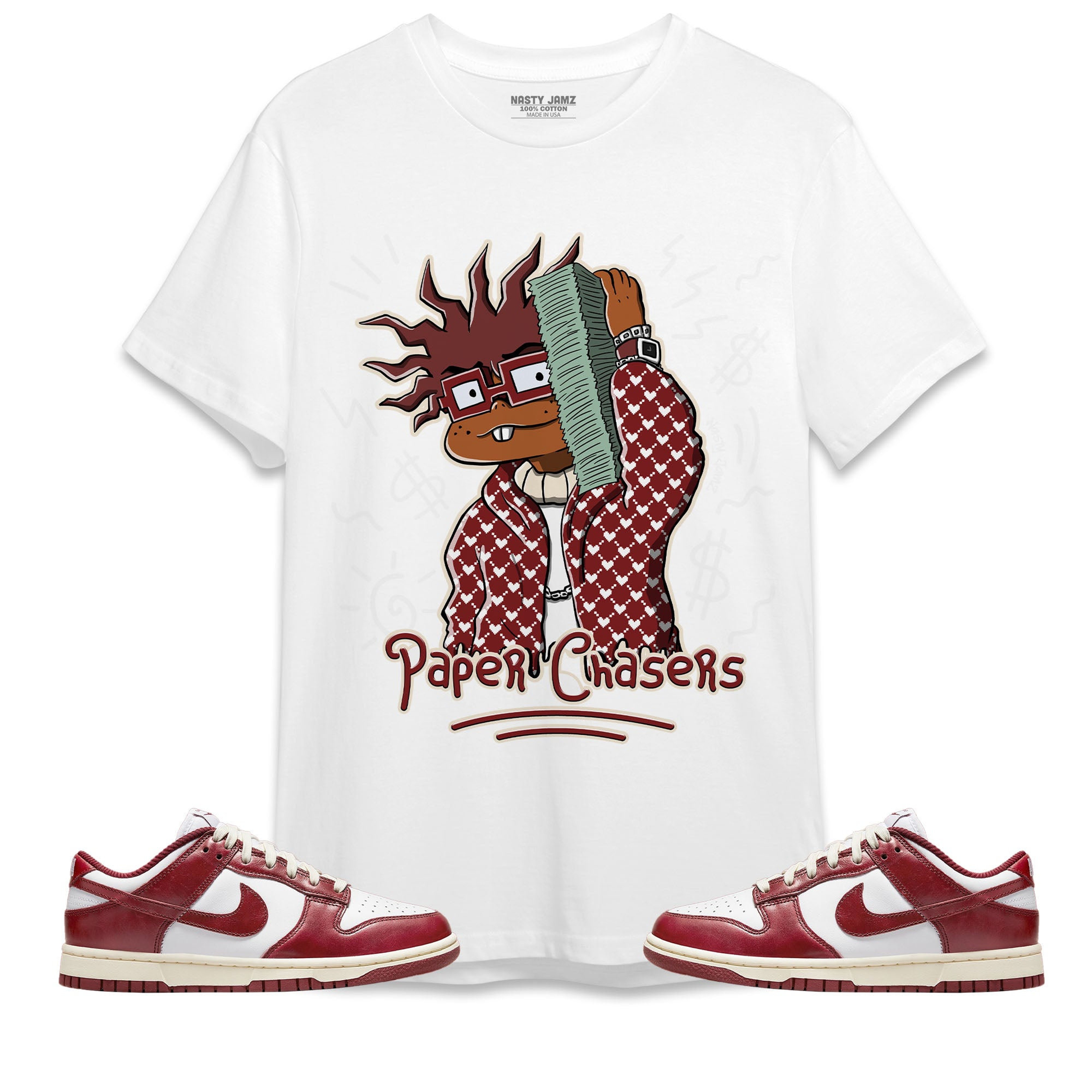 Dunk Low Team Red Unisex Shirt Chuk Money, Shirt To Match Sneaker