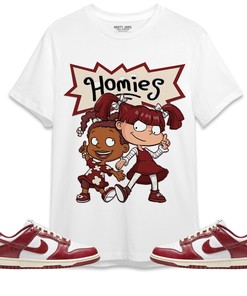 Dunk Low Team Red Unisex Shirt Homies Girl, Shirt To Match Sneaker