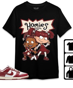 Dunk Low Team Red Unisex Shirt Homies Girl, Shirt To Match Sneaker