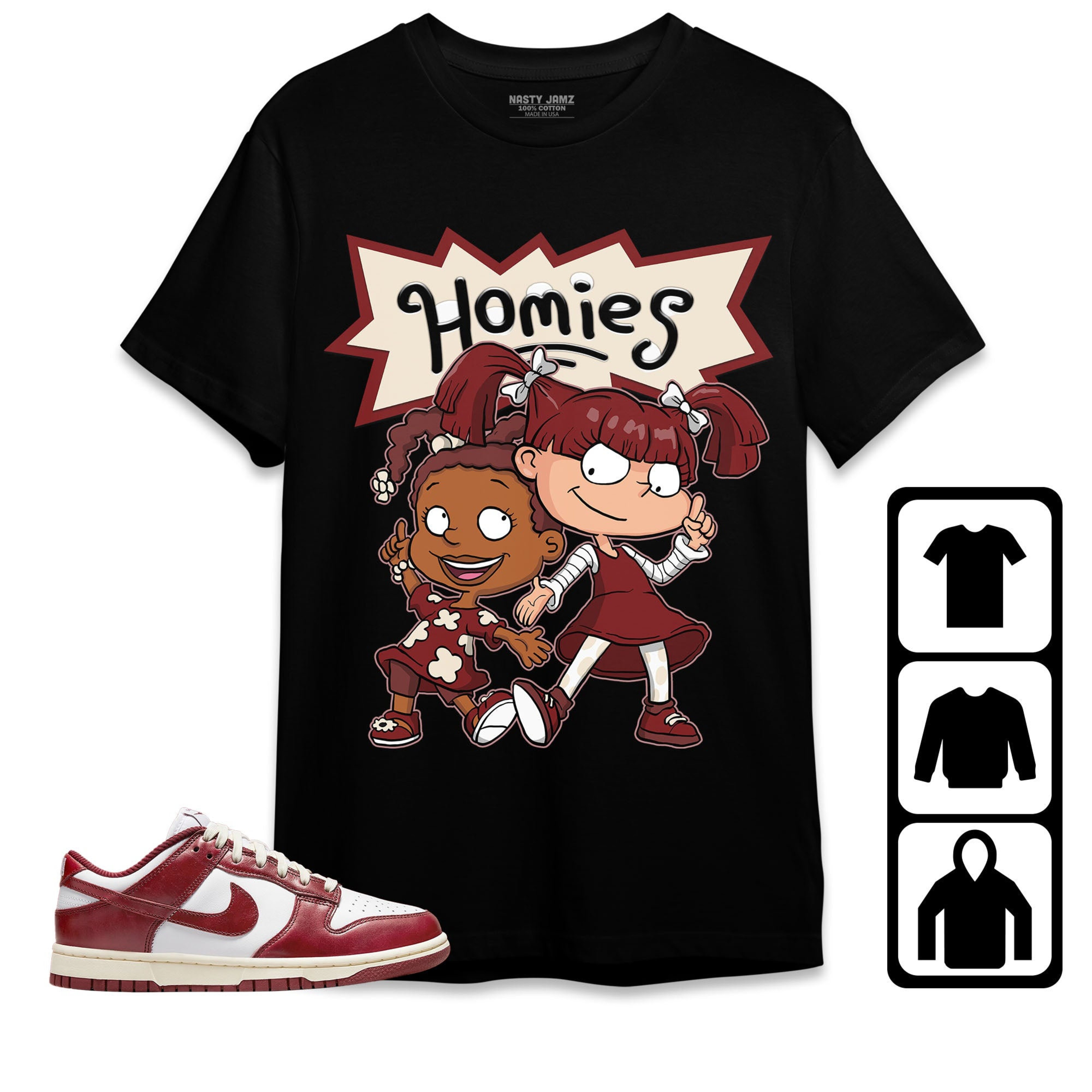 team red dunks shirt