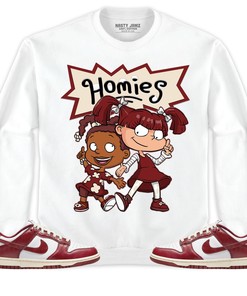 Dunk Low Team Red Unisex Shirt Homies Girl, Shirt To Match Sneaker