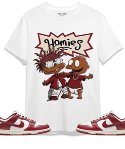 Dunk Low Team Red Unisex Shirt Homies, Shirt To Match Sneaker