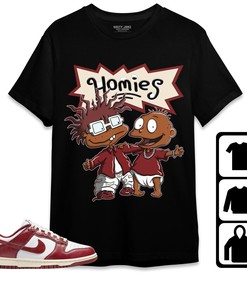 Dunk Low Team Red Unisex Shirt Homies, Shirt To Match Sneaker