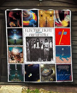 Electric Light Orchestra Rock Band Albums Quilt Blanket, Perfect Gift for Rock Music Lovers and Fans