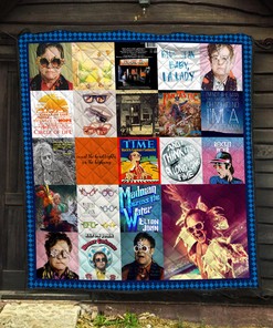 Elton John Albums Quilt Blanket - Ideal Gift for Pop Rock Music Lovers