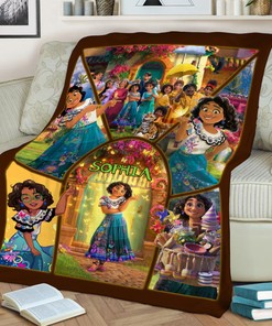 Encanto Quilt Blanket, Matching Family Blanket, Custom Gift, Encanto Movie Birthday Gift Kid Blanket