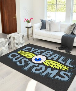 Eyeball Customs Hot Rod Area Rug for Home Decoration