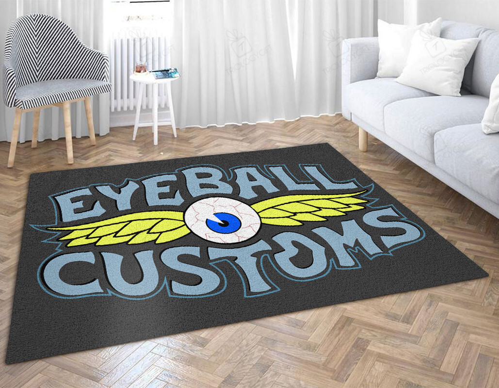 Eyeball Customs Hot Rod Area Rug for Home Decoration