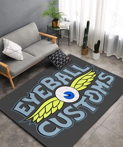 Eyeball Customs Hot Rod Area Rug for Home Decoration