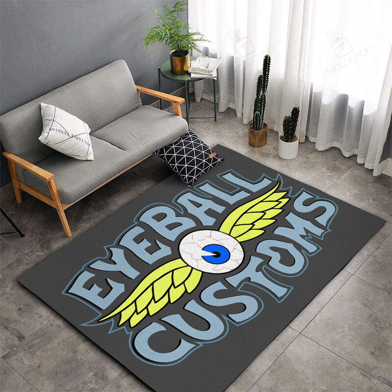 Eyeball Customs Hot Rod Area Rug for Home Decoration