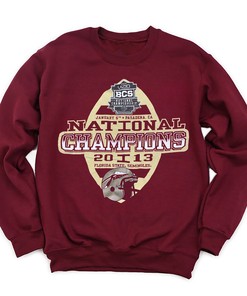 FSU Florida State Seminoles BCS NATIONAL NCAA 2014 T-Shirt - Fan Gift