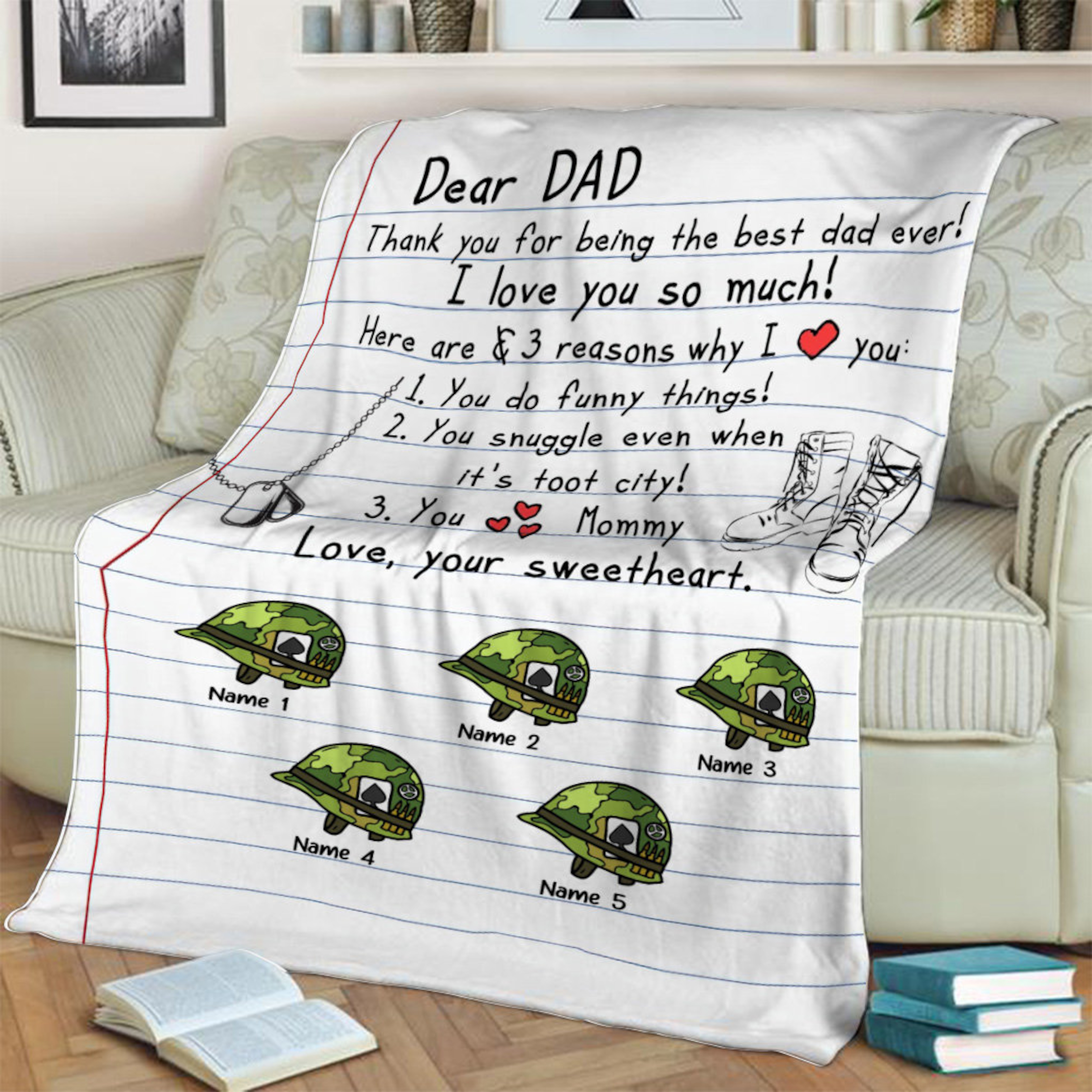 Father's Day Veteran Quilt Blanket, Custom Name Veteran Quilt Blanket, Veteran of the United States Army, Memorial Day Gift