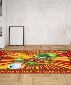 Fly High with the Rat Fink Flying Eyeball Rug - Perfect for Aviation Lovers