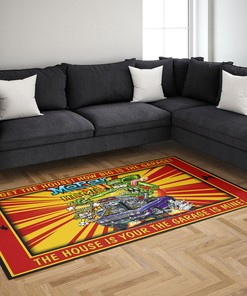 Forget the House How Big Is the Garage Rat Fink Rug - Ideal for Car Enthusiasts