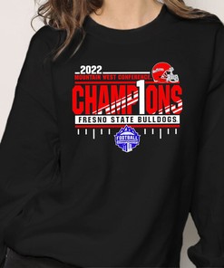 Fresno State Bulldogs 2022 Mountain West Football Conference Champions T-Shirt (Gift for Fans)
