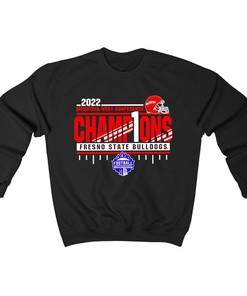 Fresno State Bulldogs 2022 Mountain West Football Conference Champions T-Shirt (Gift for Fans)