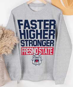 Fresno State University Bulldogs Ncaa Logo Workout T-Shirt
