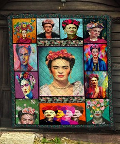 Frida Kahlo Blanket Quilt - Exquisite Cotton Quilting Fabric Quilt for Art Enthusiasts