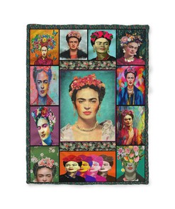 Frida Kahlo Blanket Quilt - Exquisite Cotton Quilting Fabric Quilt for Art Enthusiasts