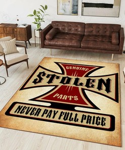Genuine Stolen Part Hot Rod Garage Rug for Unique Home Decor