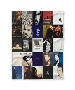 George Michael 1980s Quilt Blanket, Aesthetic Home Decor Gift