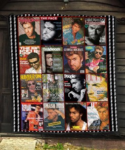 George Michael Albums Quilt Blanket - Ideal Gift for Pop Music Lovers