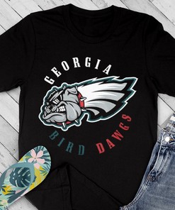 Georgia Bird Dawgs Philadelphia Eagles Vintage Style Georgia Bulldogs T-Shirt