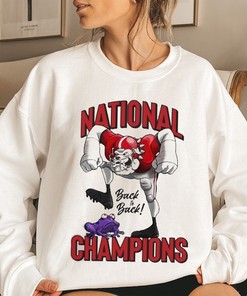 Georgia Bulldogs Frog Stomp National Champions Back To Back T-Shirt
