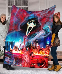 Ghost Face Skylight Blanket - No You Hang Up - Funny Scream Halloween Gift