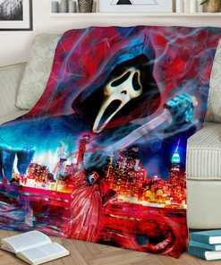 Ghost Face Skylight Blanket - No You Hang Up - Funny Scream Halloween Gift