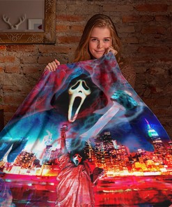 Ghost Face Skylight Blanket - No You Hang Up - Funny Scream Halloween Gift