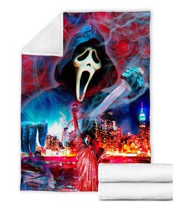 Ghost Face Skylight Blanket - No You Hang Up - Funny Scream Halloween Gift