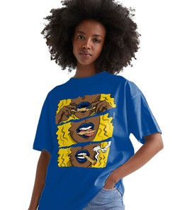 Girl Rolling Blunt Shirt Match Jordan 14 Laney Shirt In Color Royal