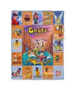 Goofy Movies Characters Fleece Blanket - Ideal Gift for Disney Fans