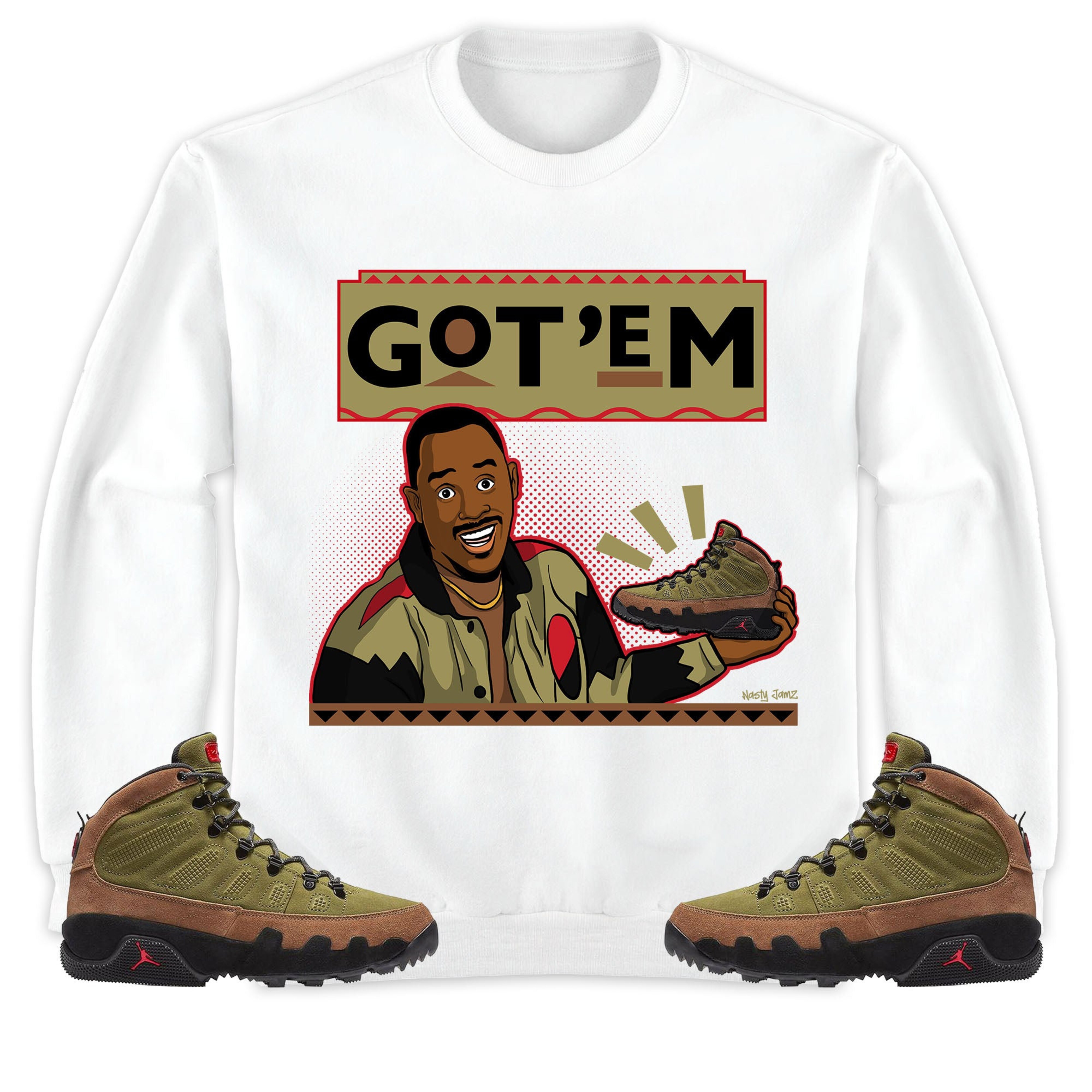 Got Em 90s TV Style Unisex Shirt, Sweatshirt, Hoodie Match Jordan 9 Boot NRG Beef And Broccoli