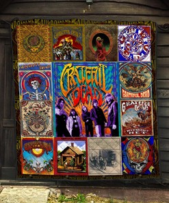 Grateful Dead Rock Band Albums Quilt Blanket - Perfect for Rock And Roll Lovers