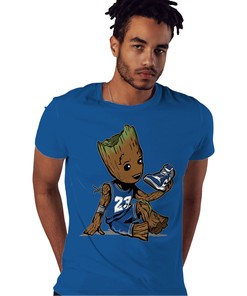 Groot And Sneaker Shirt Match Jordan 1 High OG True Blue Shirt In Color Royal