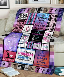 Gymnastics Girl Quilt Blanket, Perfect for Gymnasts