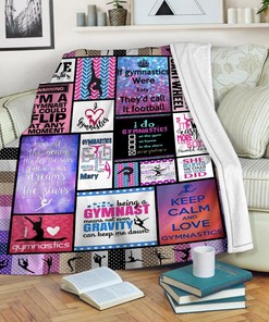 Gymnastics Girl Quilt Blanket, Perfect for Gymnasts