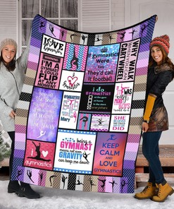 Gymnastics Girl Quilt Blanket, Perfect for Gymnasts