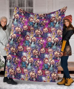 Halloween Movie Blanket - Halloween Scary Character Blanket - Creepy Horror Gift