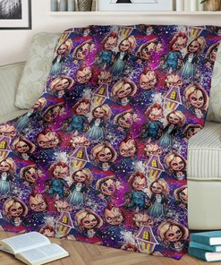 Halloween Movie Blanket - Halloween Scary Character Blanket - Creepy Horror Gift